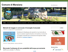 Tablet Screenshot of comune.manziana.rm.it